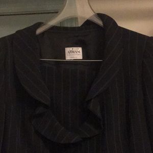 Armani pinstripe pants suit. 2 different sizes! Top 14 | bottoms 16 altered 14